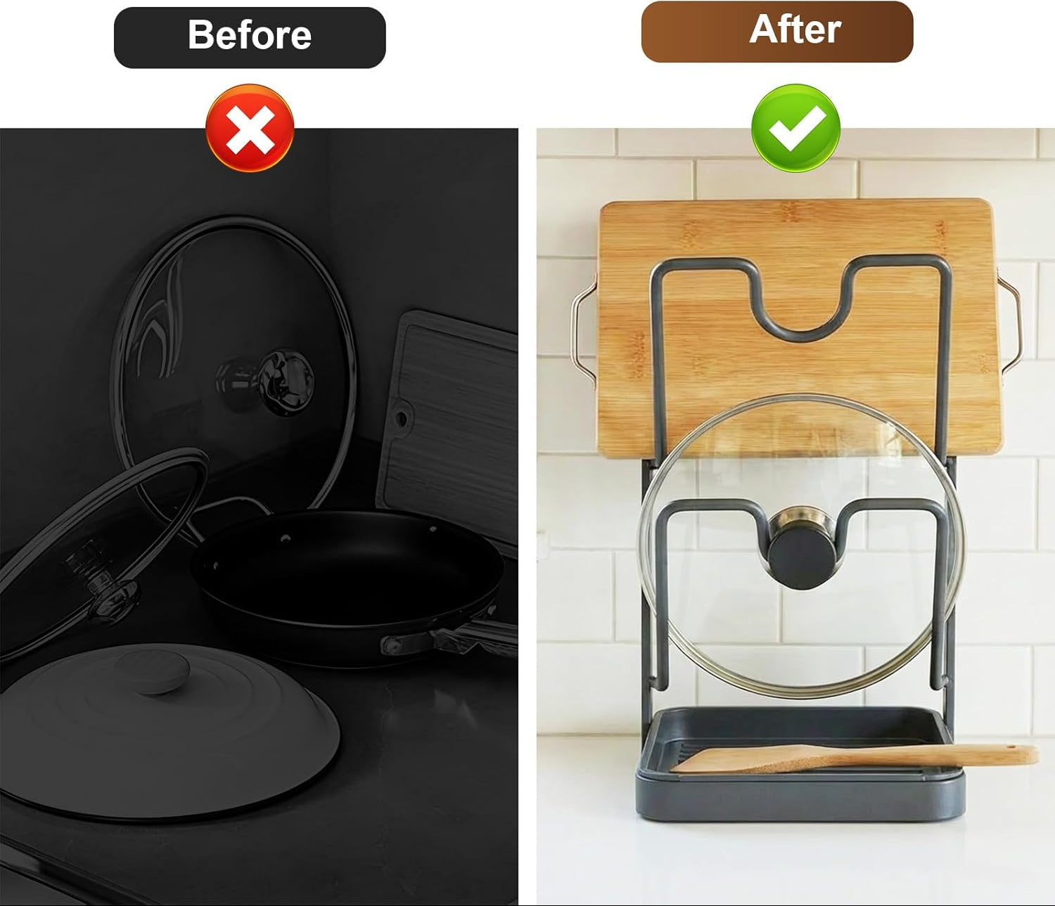 Organizator Capace cu Tavă de Scurgere